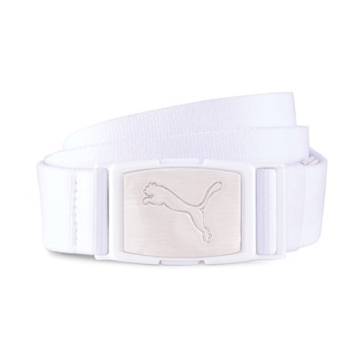 Puma White Stretch Belt